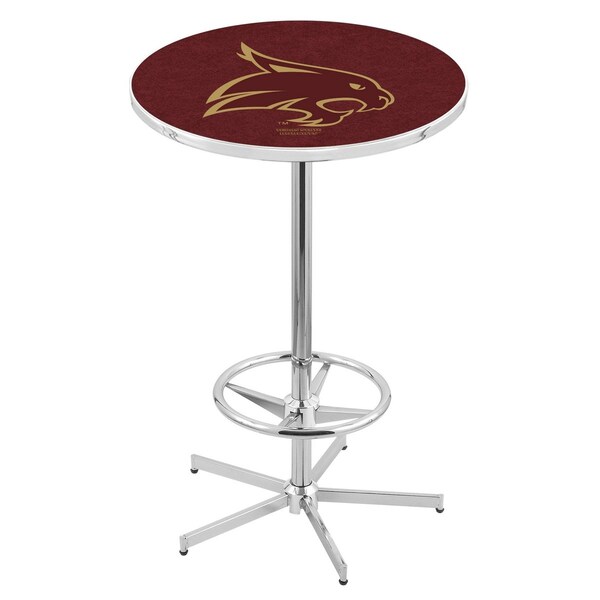 42" Chrome Texas State Pub Table